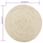 tapis rond jute