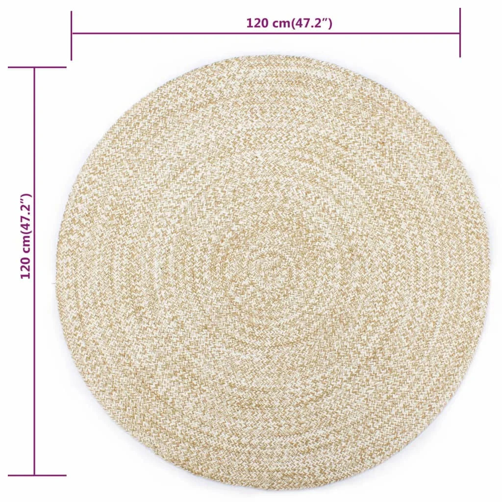 tapis rond jute
