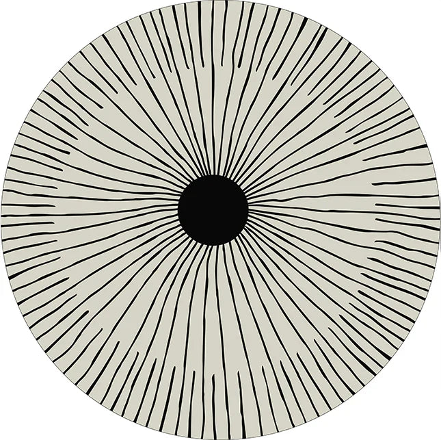 tapis rond moderne 80x80cm