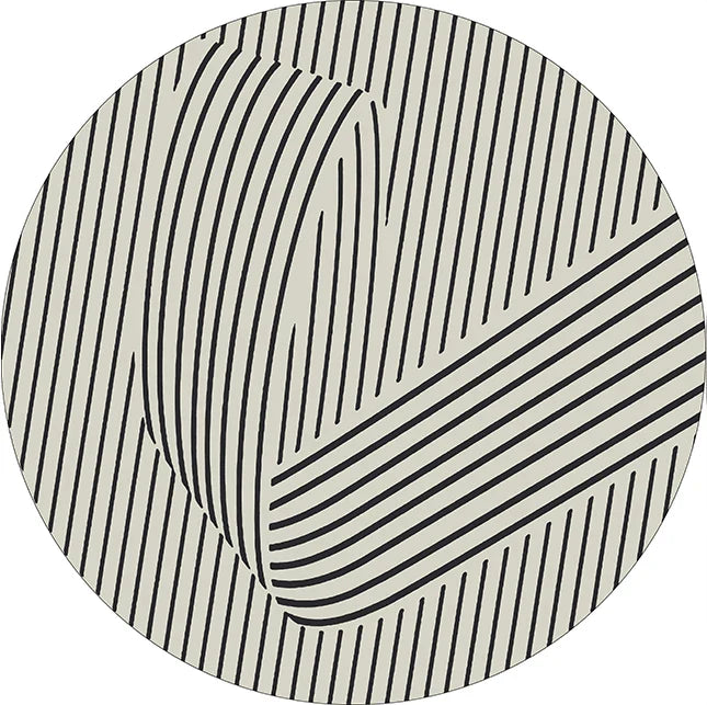 tapis ronds modernes 80x80cm