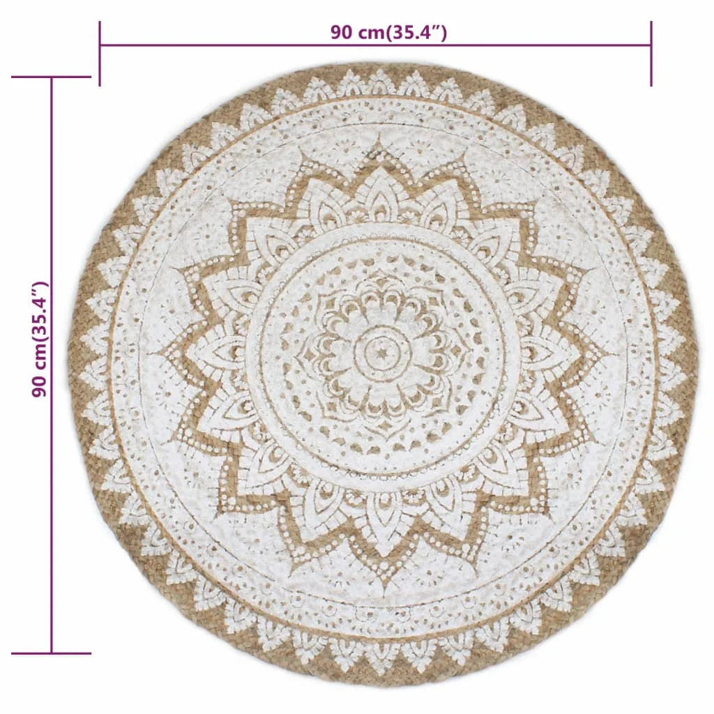 tapis salon en jute
