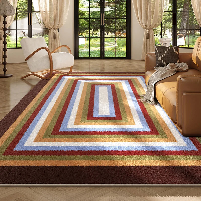 tapis salon moderne coloré 60x90cm