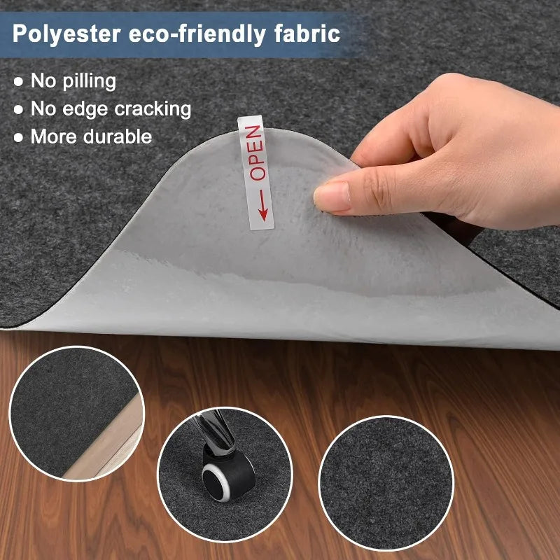 tapis sous chaise bureau