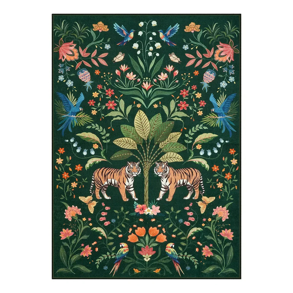 tapis tibétain tigre 3 / 50x80cm