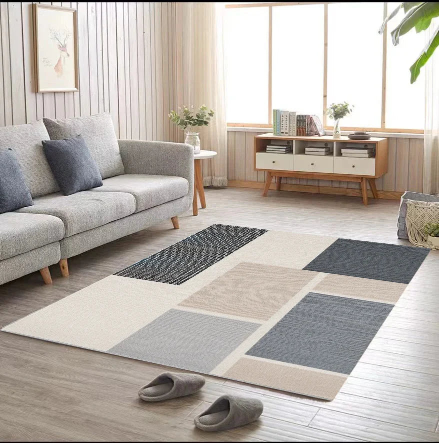 tapis velours beige